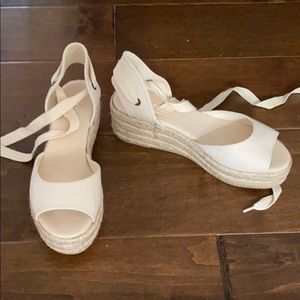 Canvas espadrilles. Never worn